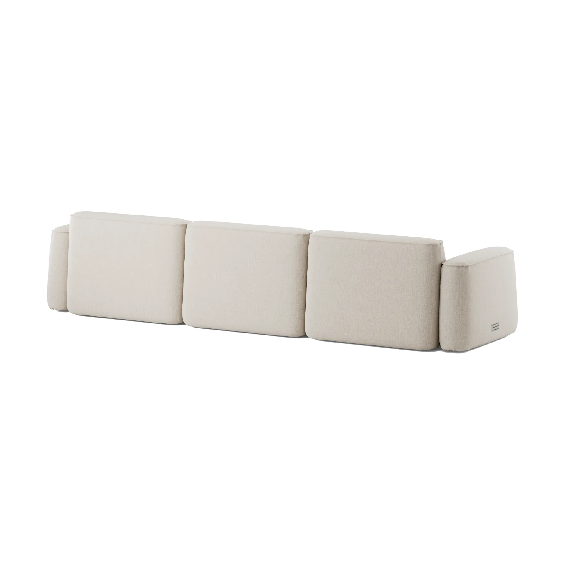 Patch 3-seater sofa, Linara 05 Porridge Massproductions