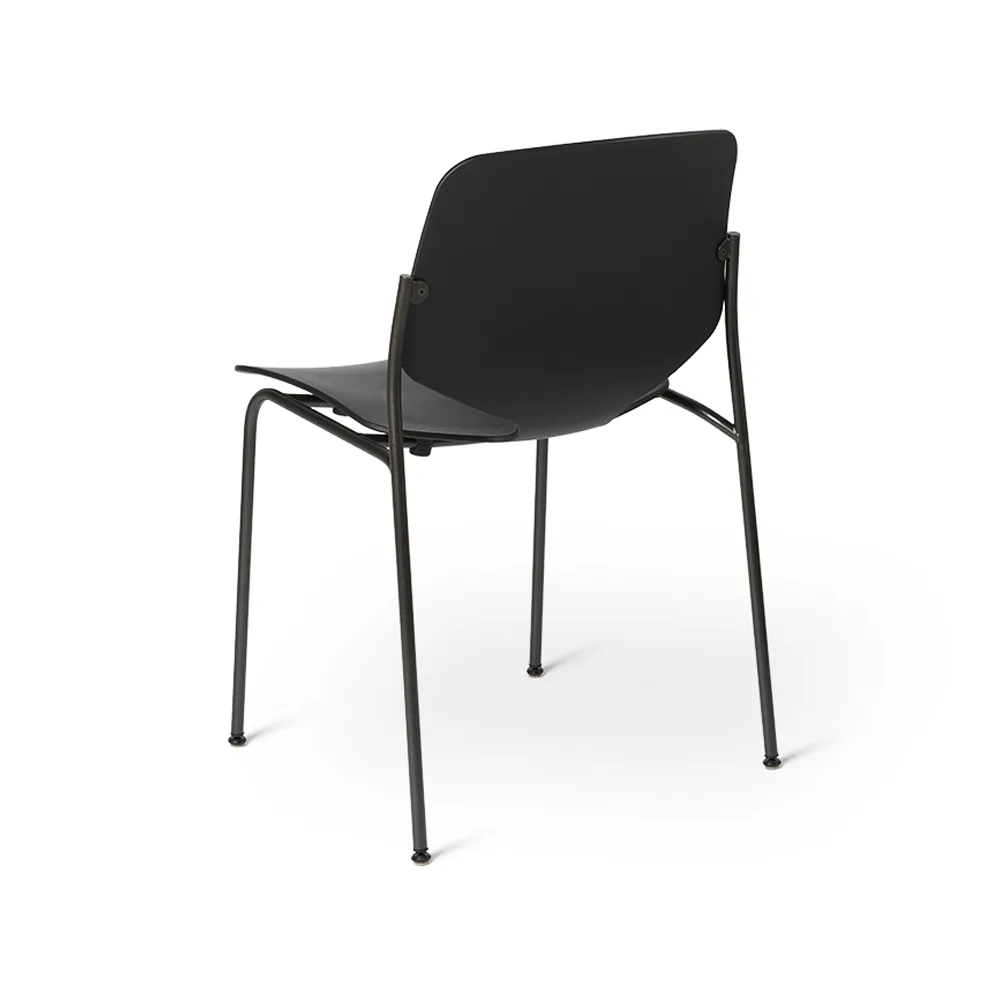 Nova Sea chair, Black. black steel stand Mater
