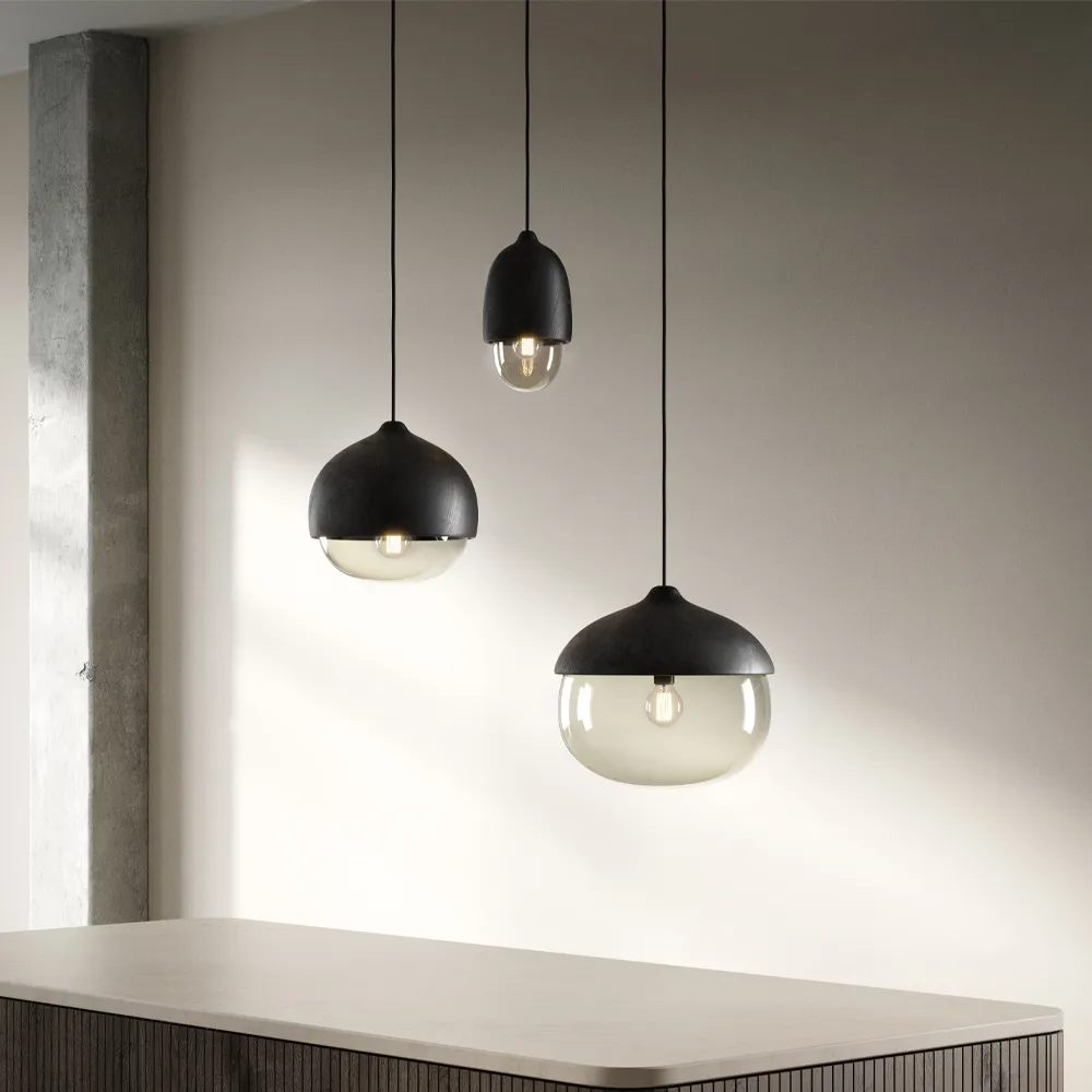 Terho pendant lamp, opal, small Mater