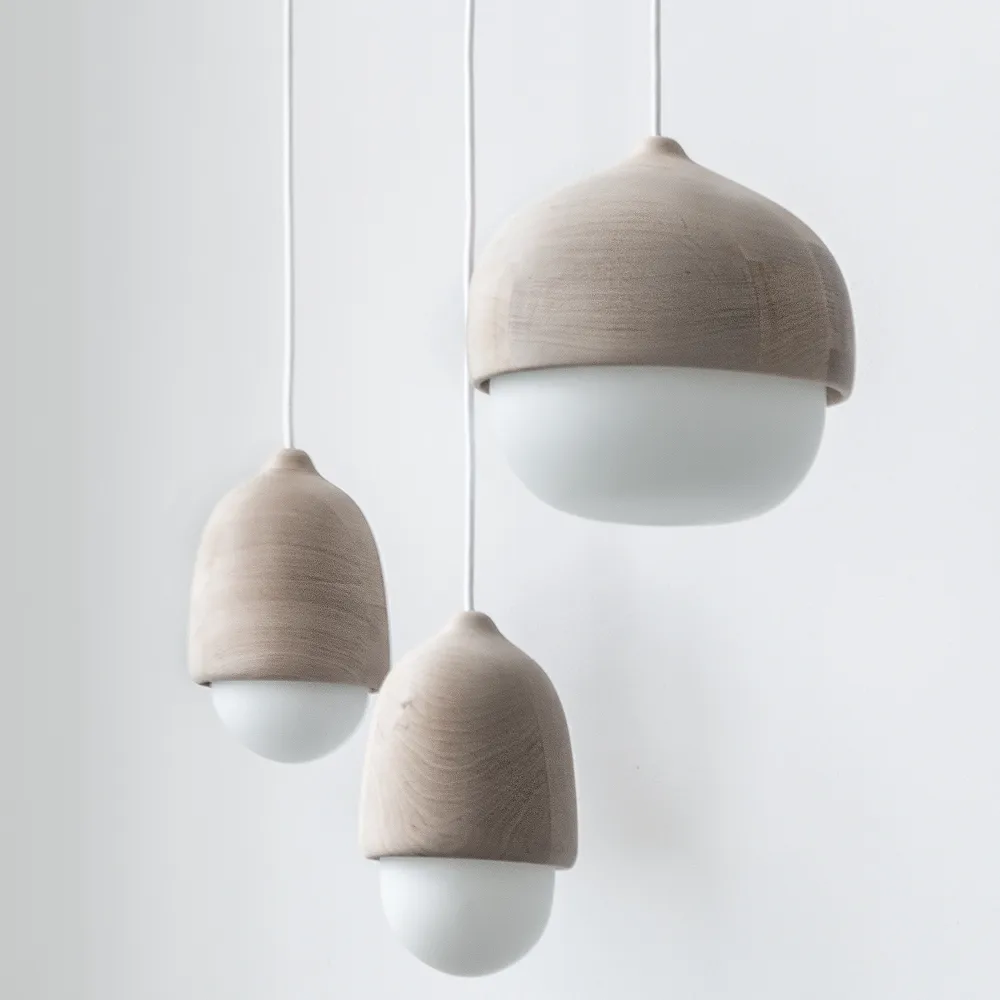 Terho pendant lamp, opal, small Mater