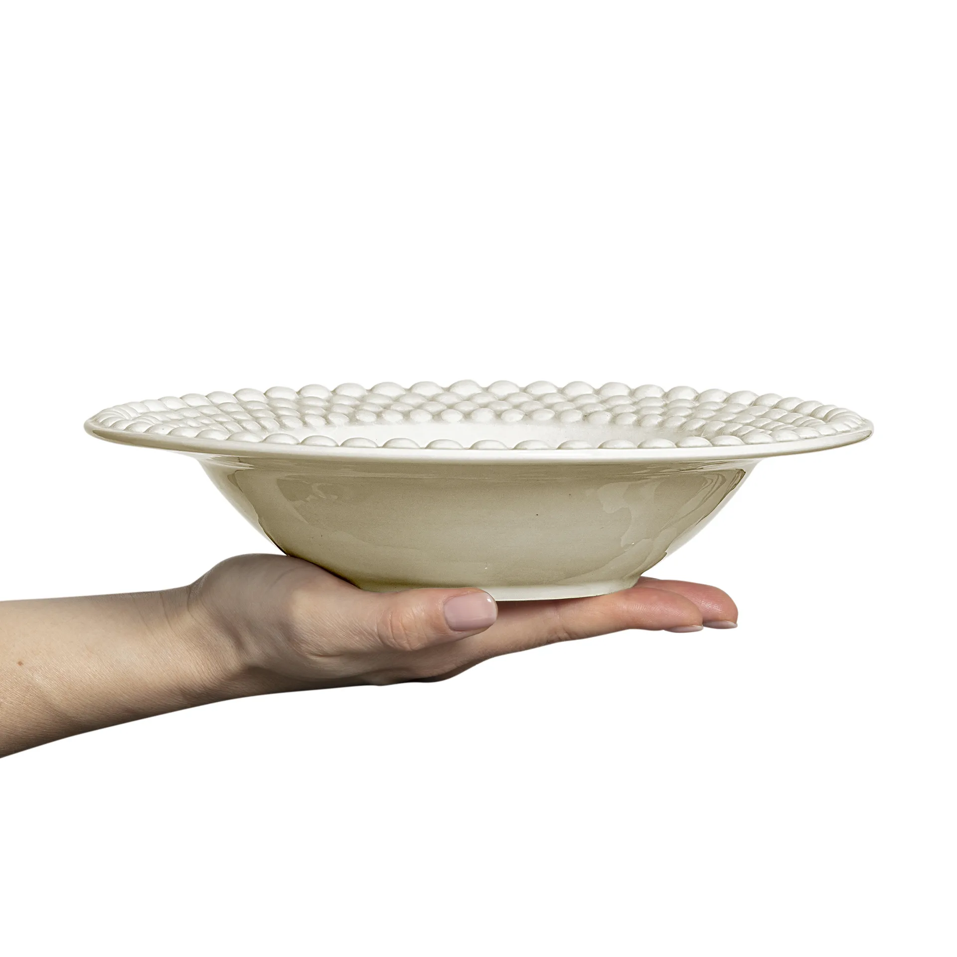 Bubbles soup plate 25 cm, Sand Mateus