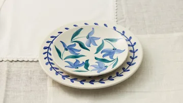 Flowers blossom plate Ø20 cm - White - Mateus