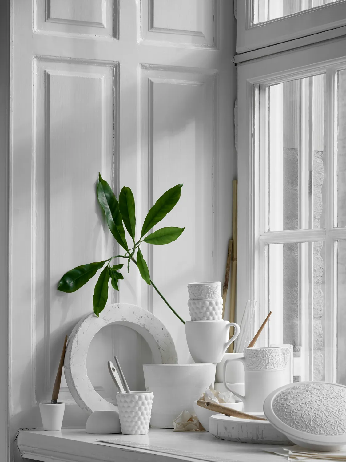 Lace mug 30 cl, White Mateus