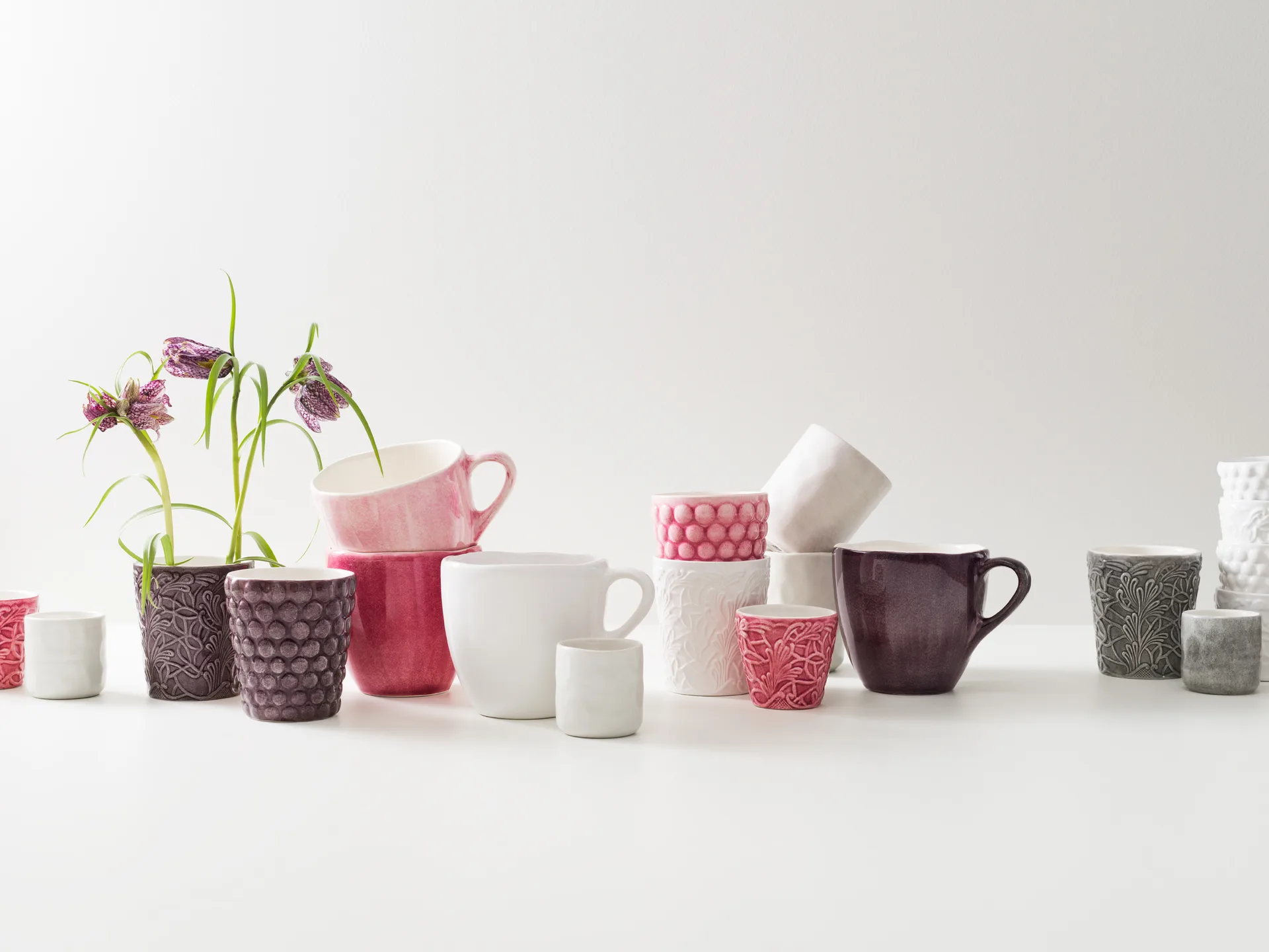 Lace mug 30 cl, White Mateus