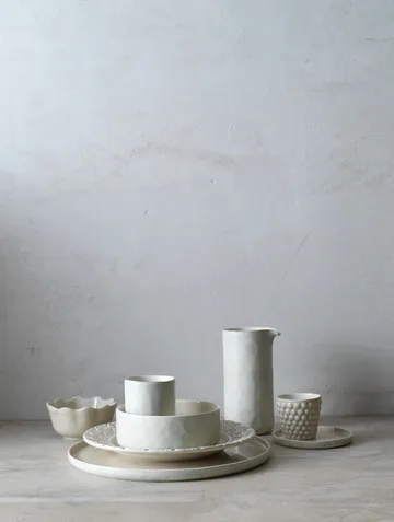 Lace plate 25 cm - Sand - Mateus