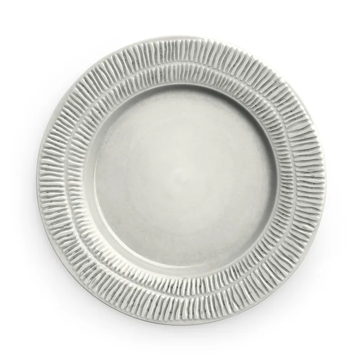 Stripes plate Ø28 cm - grey - Mateus