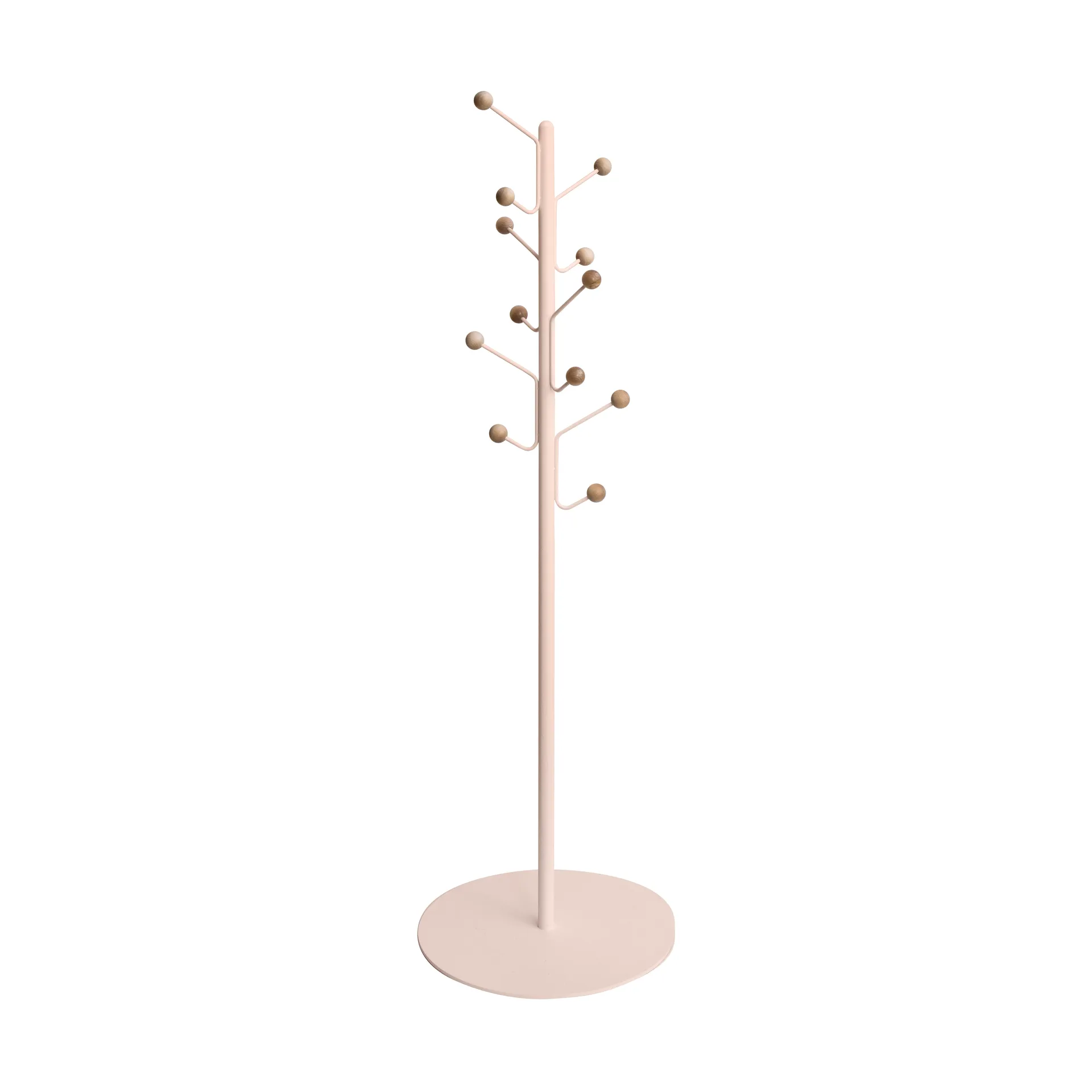Bill Floor junior coat rack, Pale pink Maze