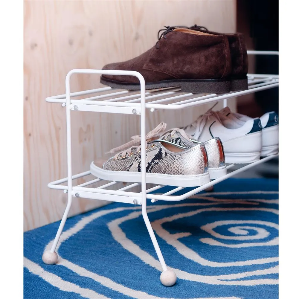 Bill shoe shelf, white Maze