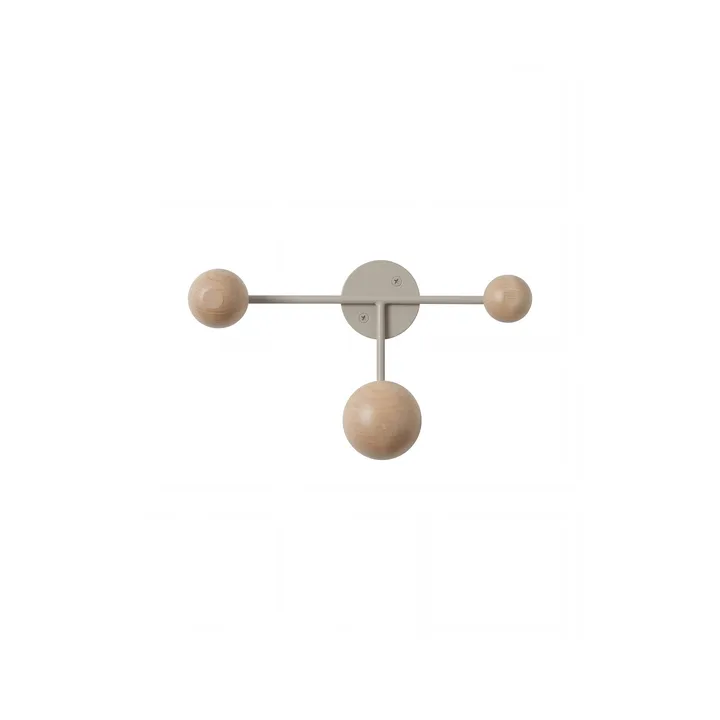 Bill Triple coat rack - Greige - Maze