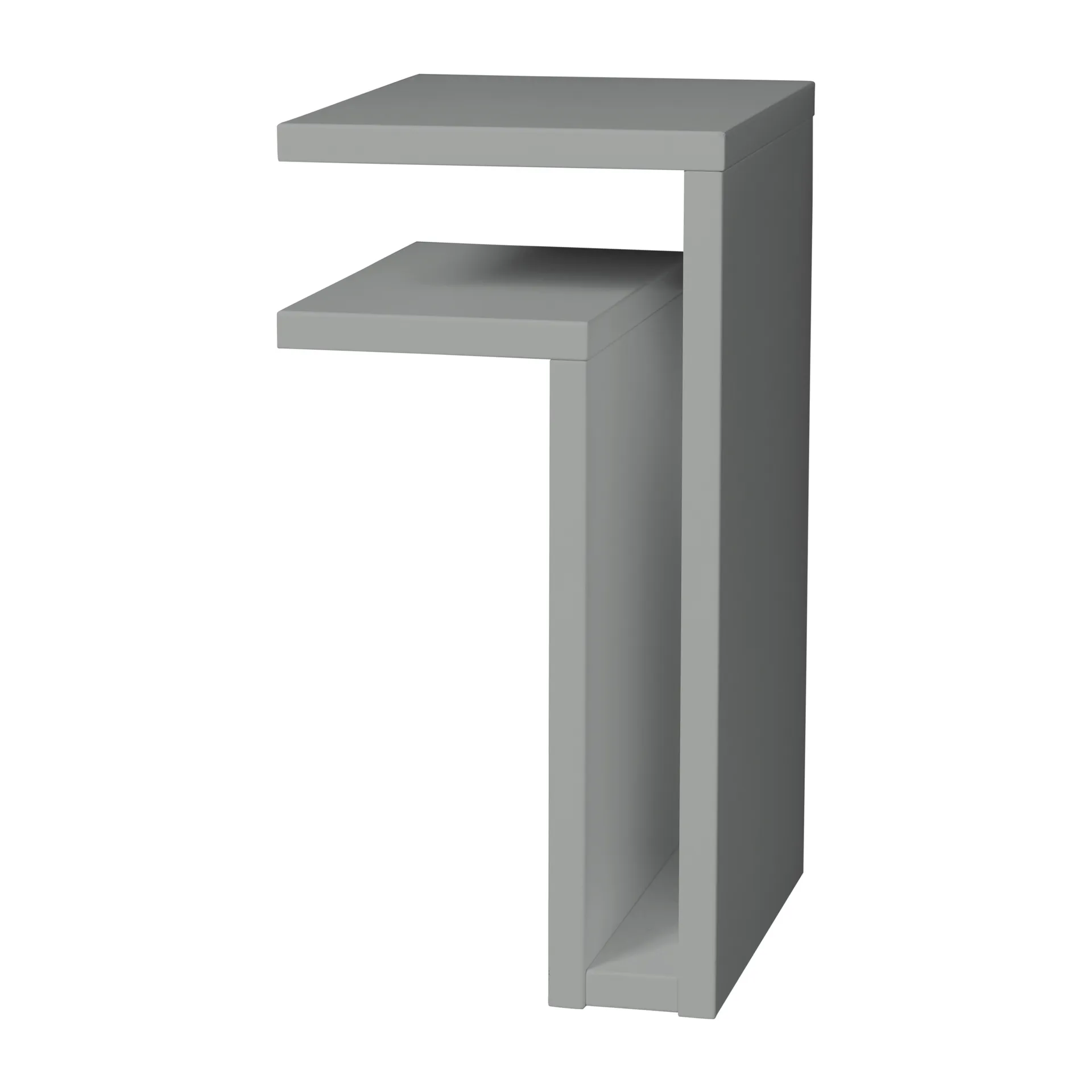 F-shelf wall shelf silk grey, Shelf to left Maze