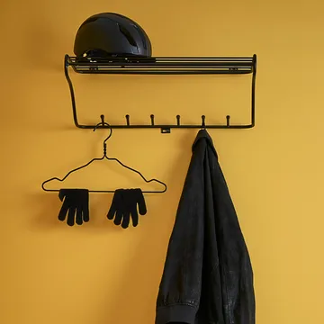 Hat rack shelf - black - Maze