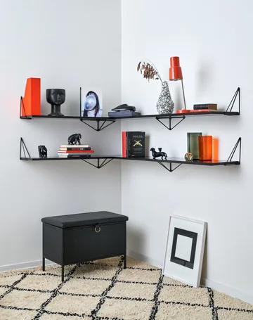 Pythagoras shelf, Large - black - Maze