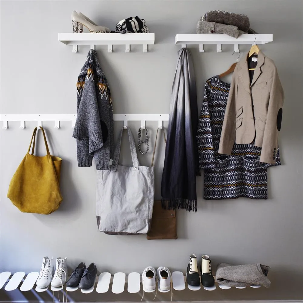 Step shoe shelf, white Maze