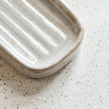 Datura soap dish 8x12 cm - Shellish grey - Meraki