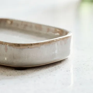 Datura soap dish 8x12 cm - Shellish grey - Meraki