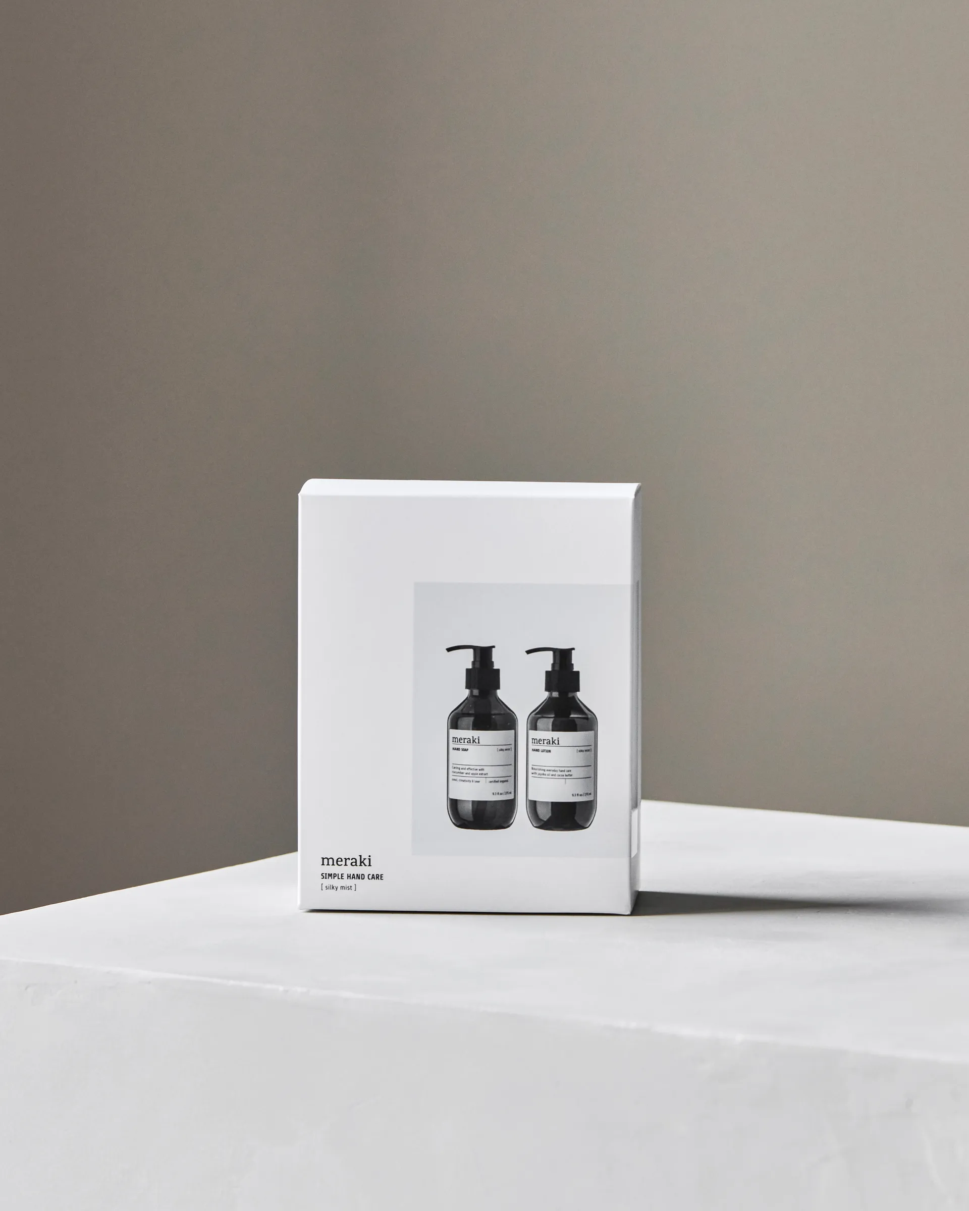 Meraki gift set hand soap with hand lotion, Silky Mist Meraki
