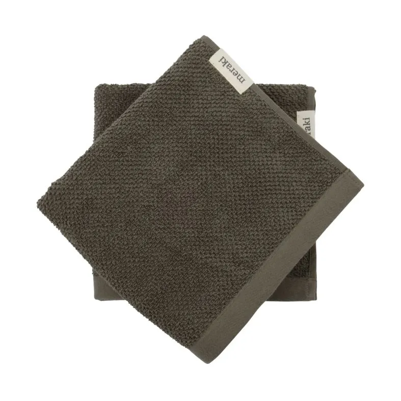 Solid towel 50x100 cm 2-pack, Army Meraki