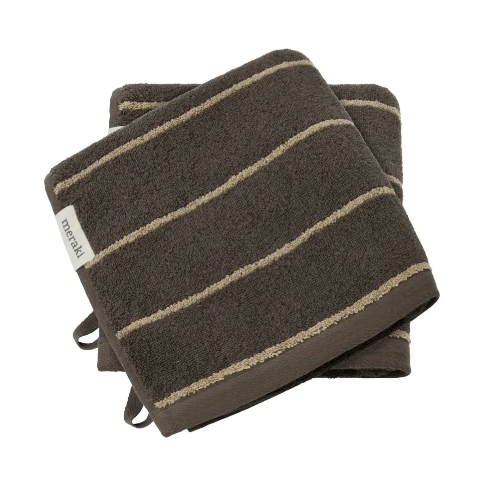 Stripe towel 50x100 cm 2-pack, Army Meraki