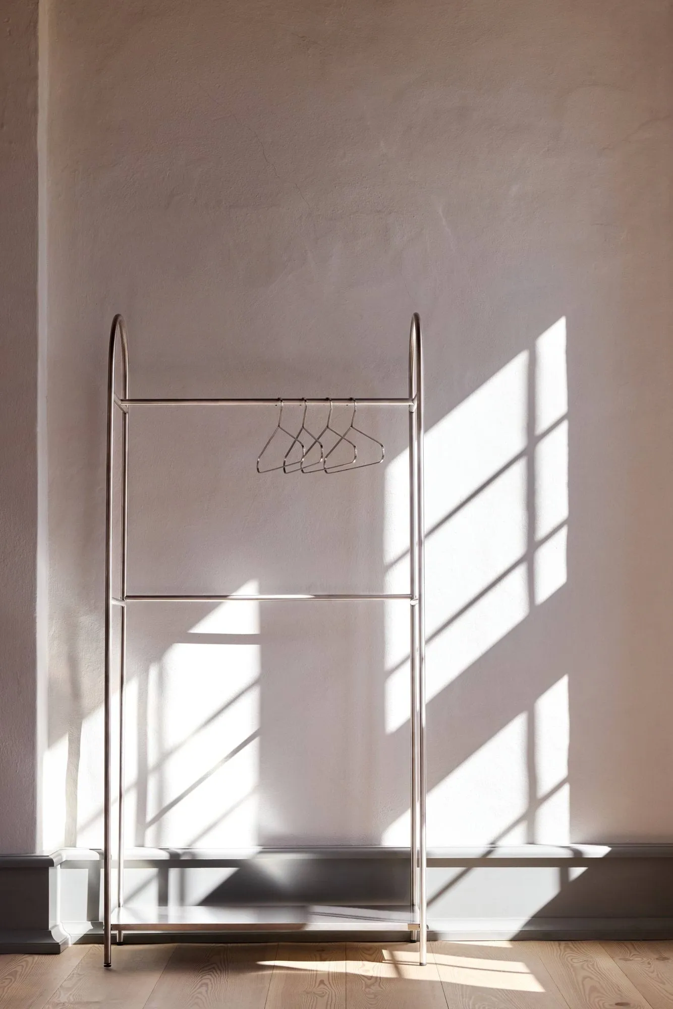 Arch clothes rail, Silver-coloured, 39x92x186 cm Mette Ditmer