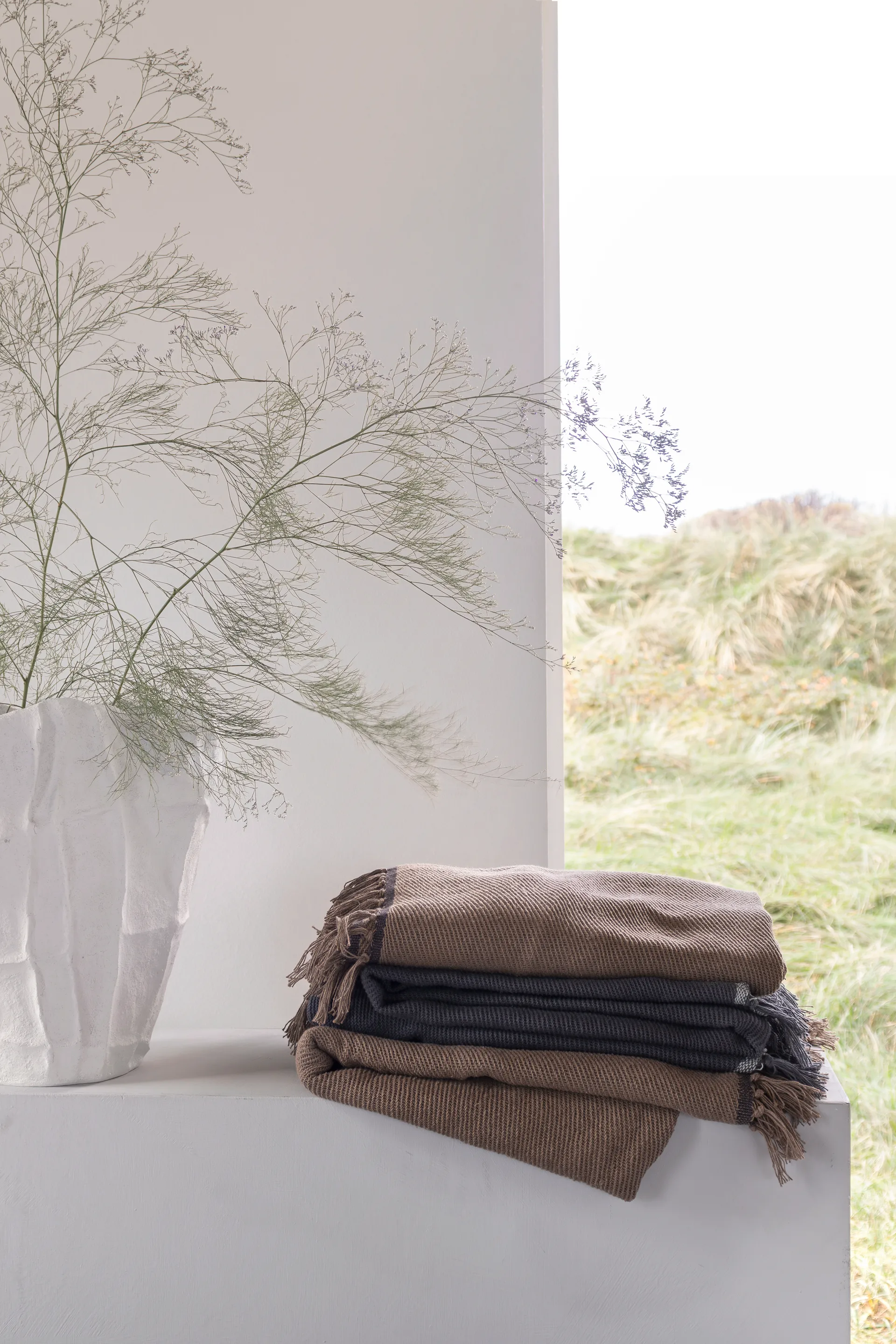 Bohemia throw 125x180 cm, Taupe Mette Ditmer