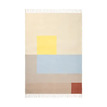 Brick throw 125x190 cm - Light yellow - Mette Ditmer