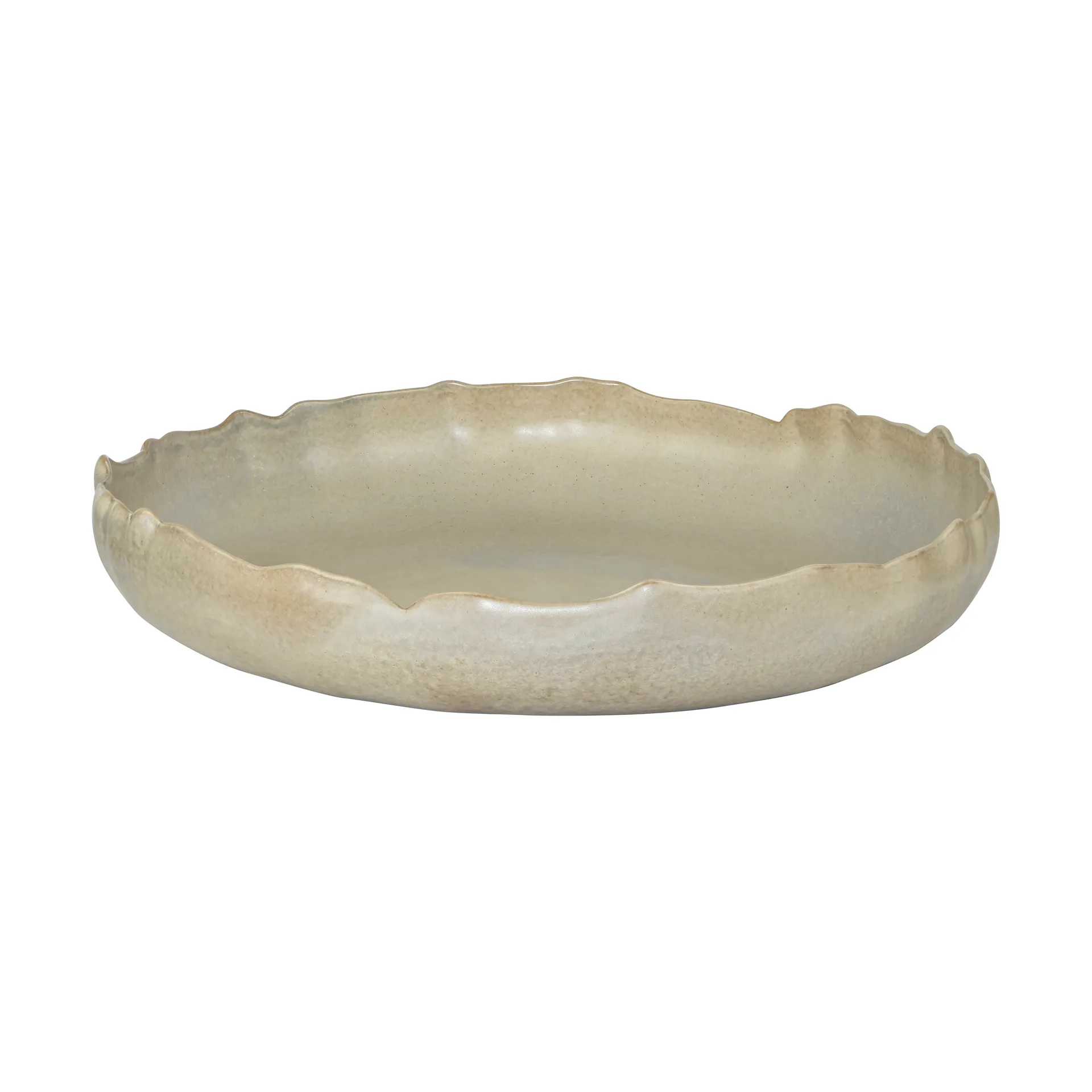 By Hand serving plate Ø37 cm, Straw Mette Ditmer
