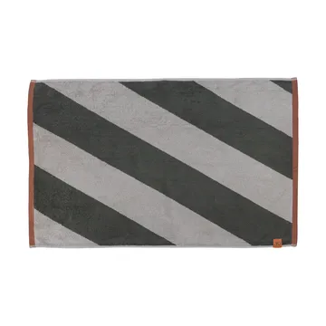 Diagonal bath mat 50x80 cm - Dark olive - Mette Ditmer
