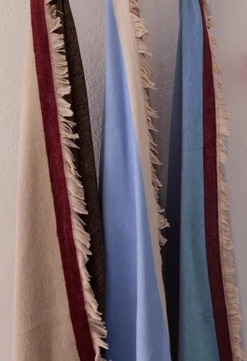 Duet throw - Blue-Beige, 130x175 cm - Mette Ditmer