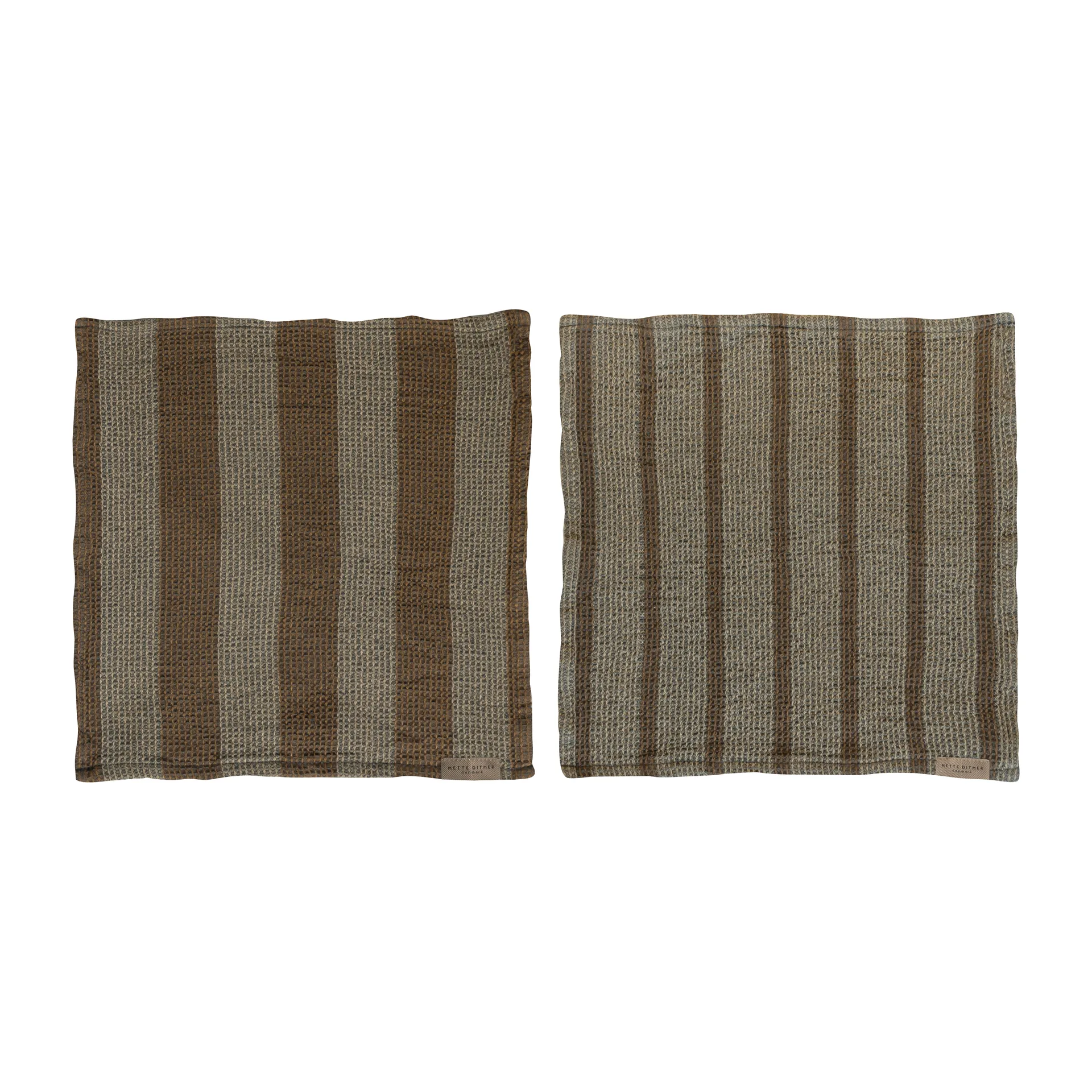Elvira dishcloth 33x33 cm 2-pack, Sand Mette Ditmer
