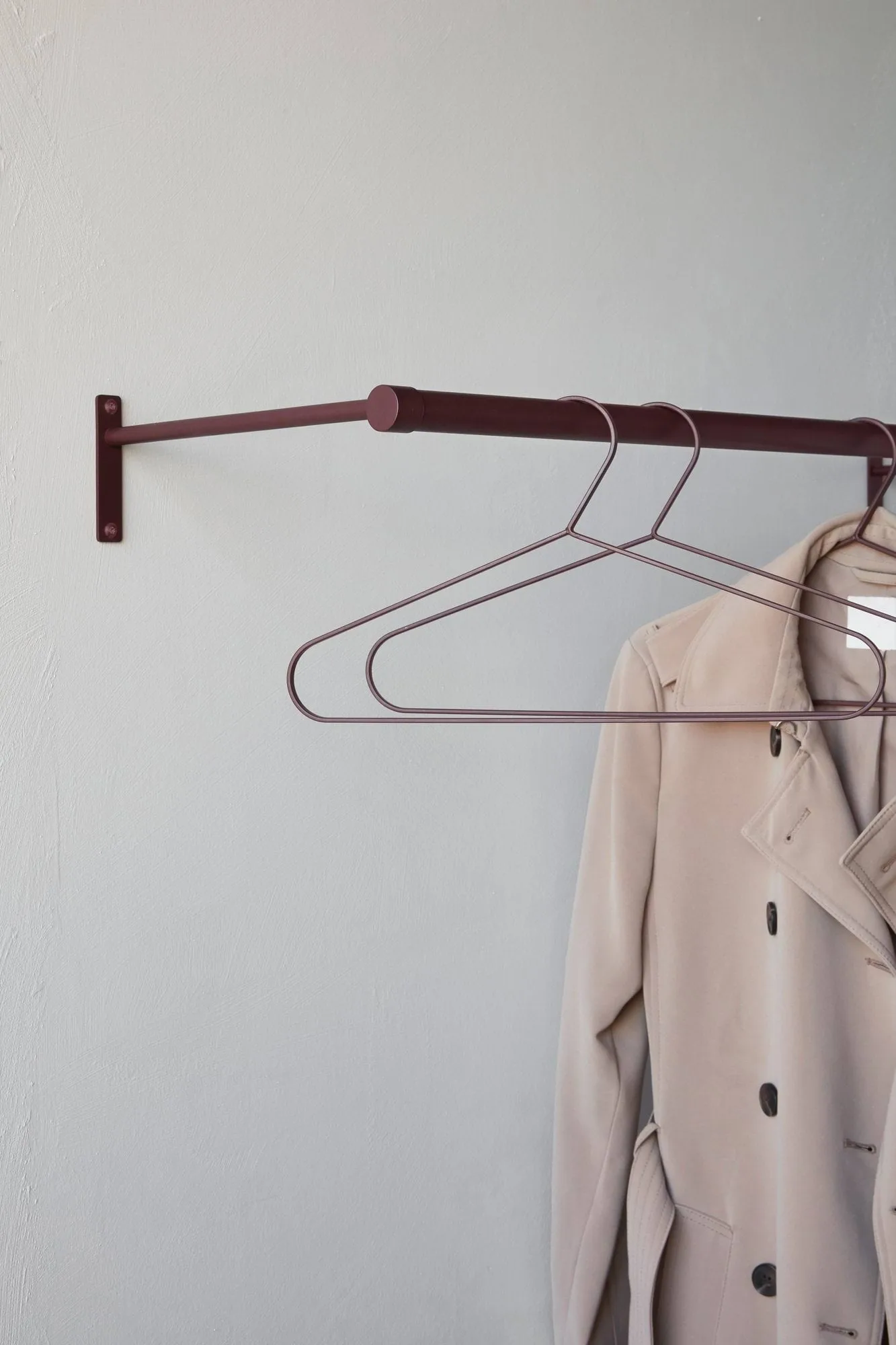 Hang-it clothes rack, Red, 27x90x10 cm Mette Ditmer