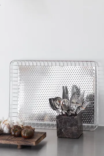 Lift tray 33.5x45.5 cm - Chrome - Mette Ditmer