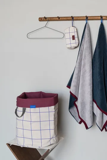 Mesh laundry basket Ø40x50 cm - Cobalt-sand - Mette Ditmer
