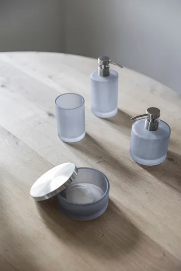 Modest jar with lid Ø10.5 cm - Dove blue - Mette Ditmer