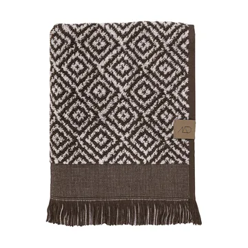 Morocco towel 50x90 cm - Chocolate-off-white - Mette Ditmer