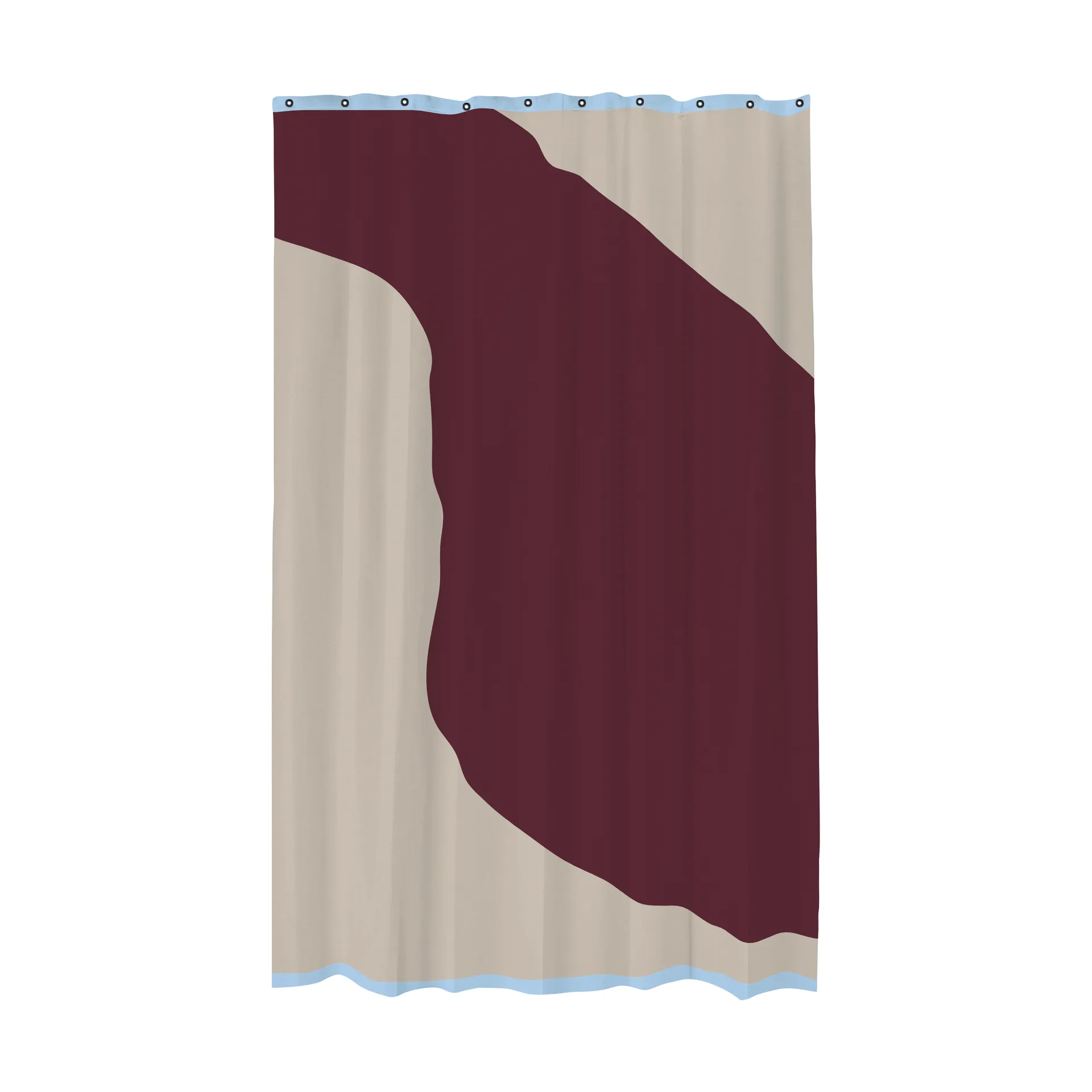 Nova Arte shower curtain 150x200 cm, Red-Grey (red-grey) Mette Ditmer