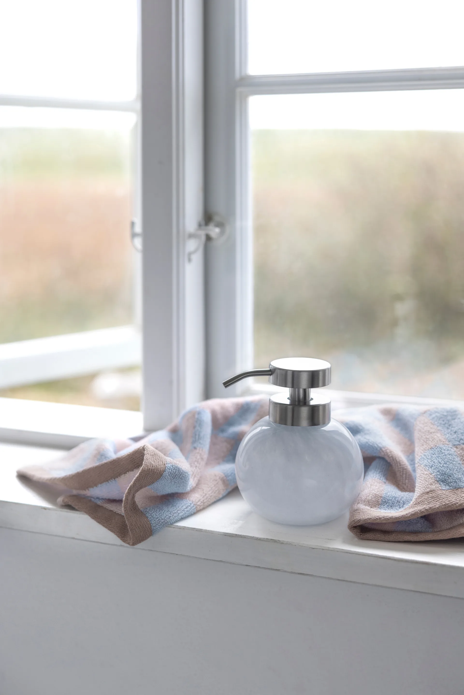Opal soap dispenser, Light blue Mette Ditmer