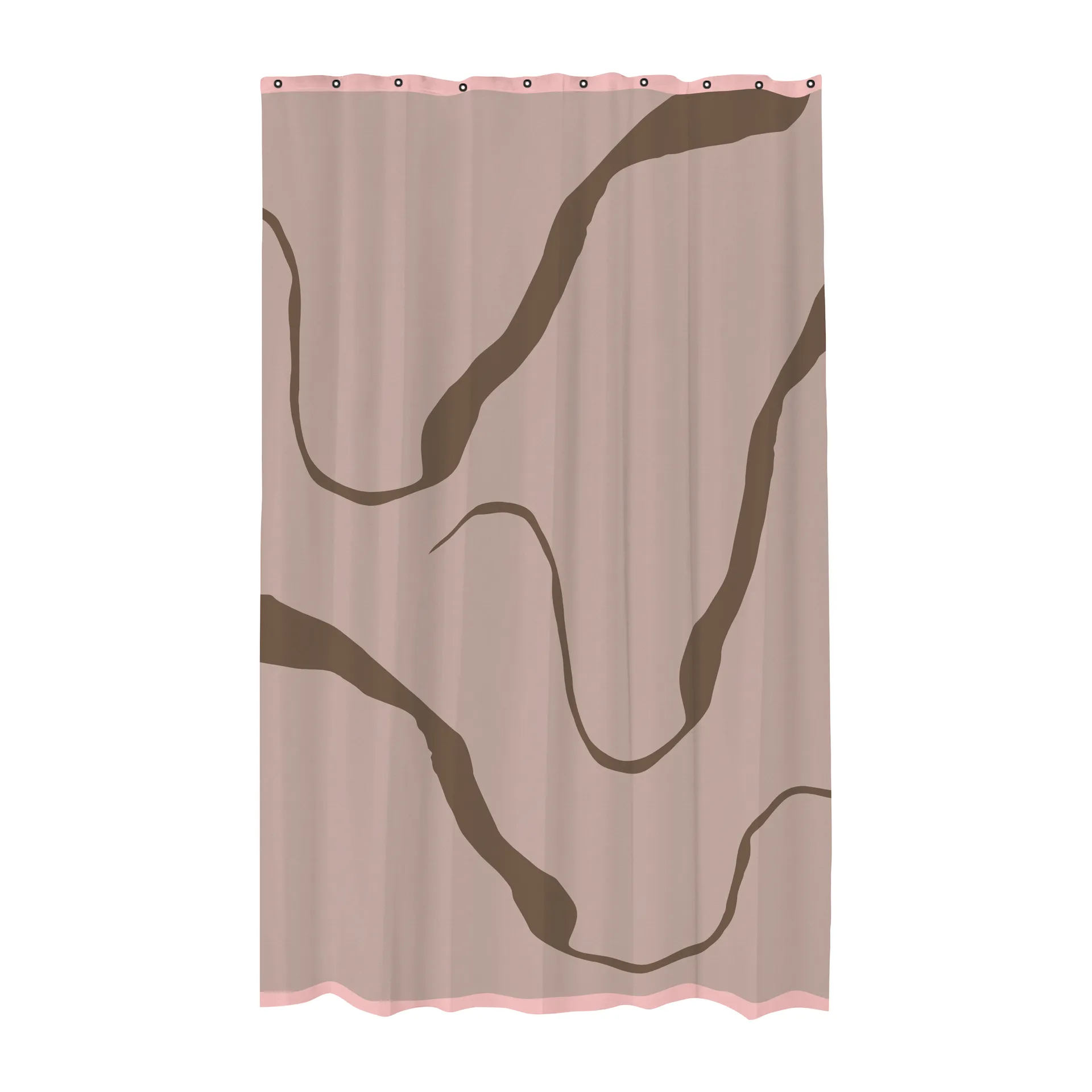 Process shower curtain 150x200 cm, Brown Mette Ditmer