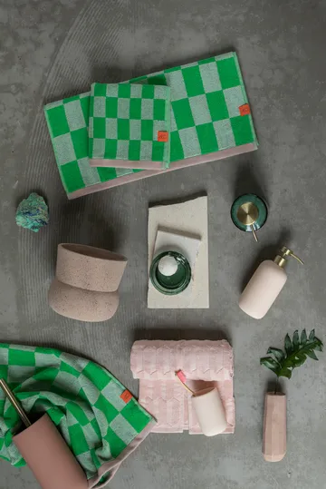 Retro towel - Classic green, 40x55 cm, 2-pack - Mette Ditmer