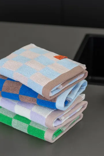 Retro towel - Classic green, 40x55 cm, 2-pack - Mette Ditmer