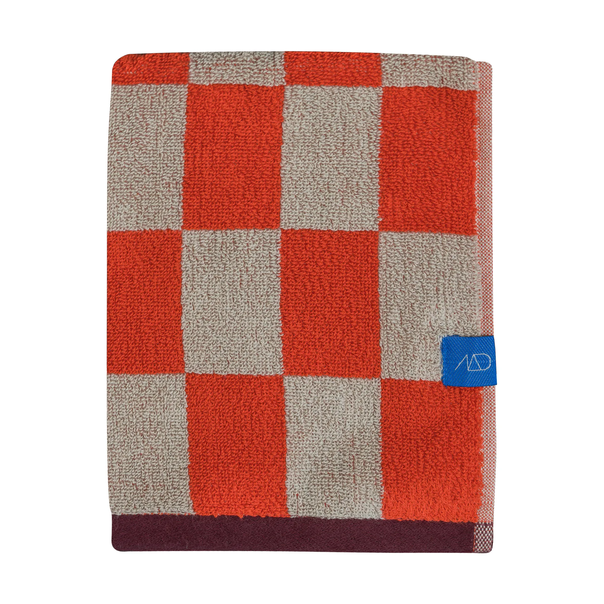 Retro towel, Dark orange, 50x90 cm Mette Ditmer