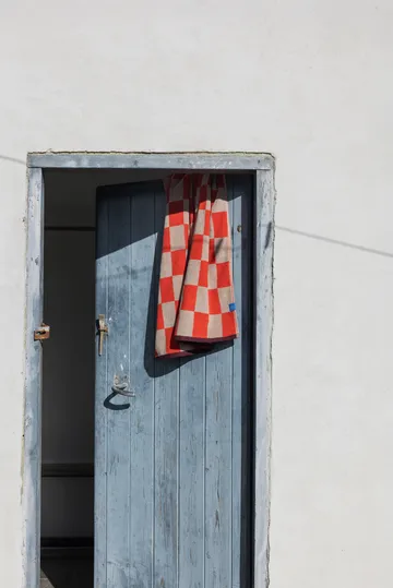 Retro towel - Dark orange, 50x90 cm - Mette Ditmer