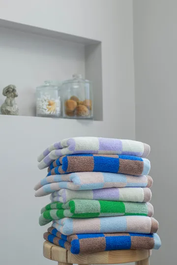 Retro towel - Light blue, 70x133 cm - Mette Ditmer