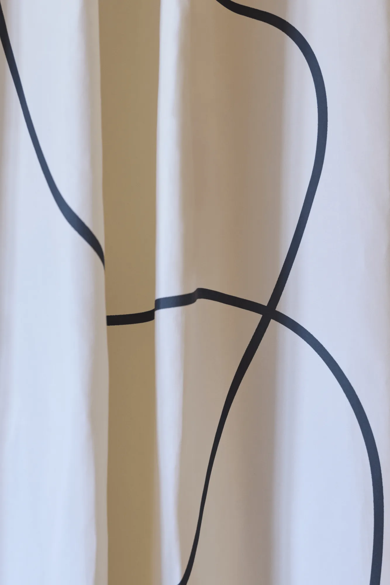 Shadow shower curtain, White, 150x200 cm Mette Ditmer