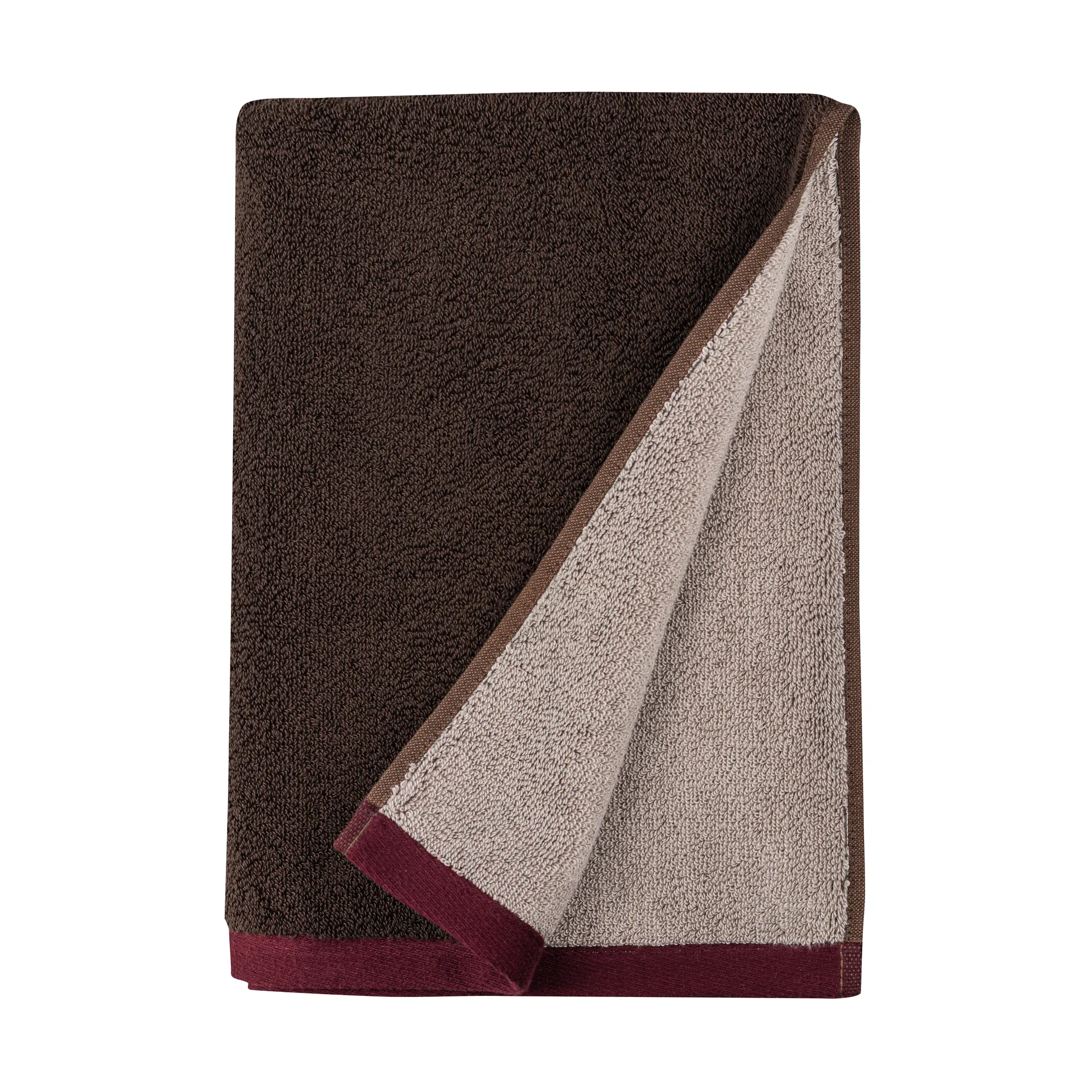 Soft guest towel 40x55 cm 2-pack, Brown-sand Mette Ditmer