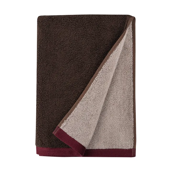 Soft guest towel 40x55 cm 2-pack - Brown-sand - Mette Ditmer