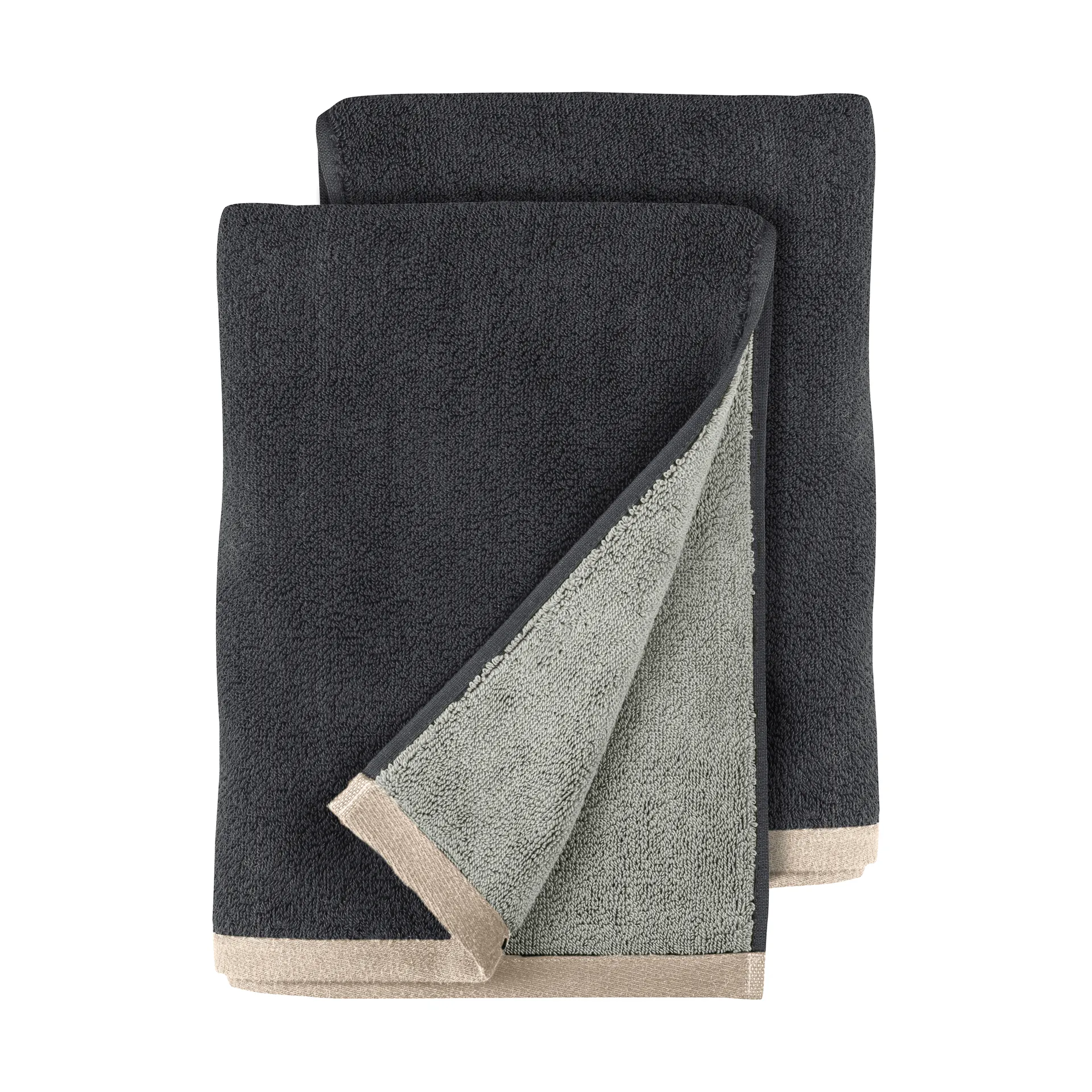 Soft guest towel 40x55 cm 2-pack, Grey (grey), 40x55 cm Mette Ditmer