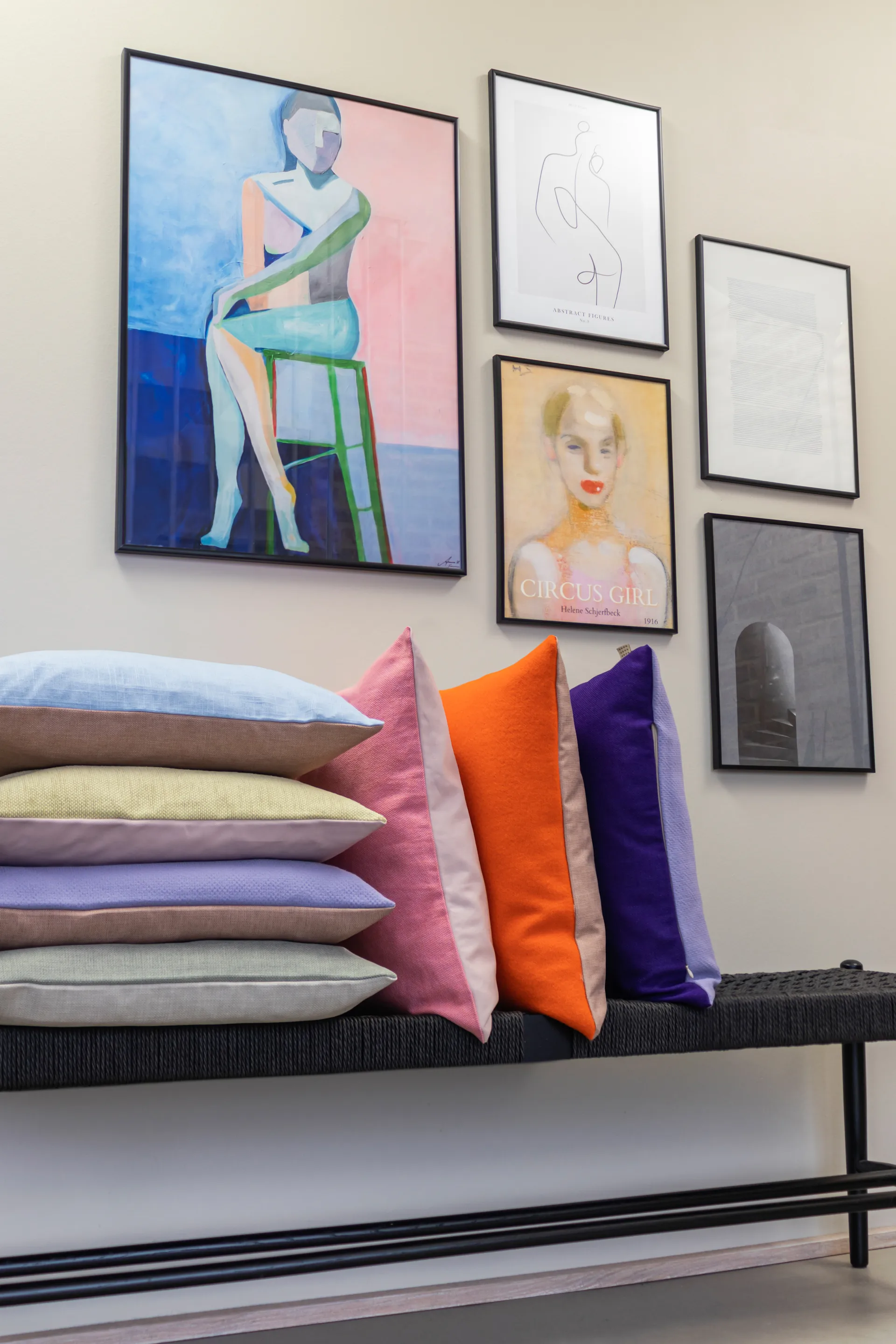 Spectrum cushion 50x50 cm, Orange-peach Mette Ditmer