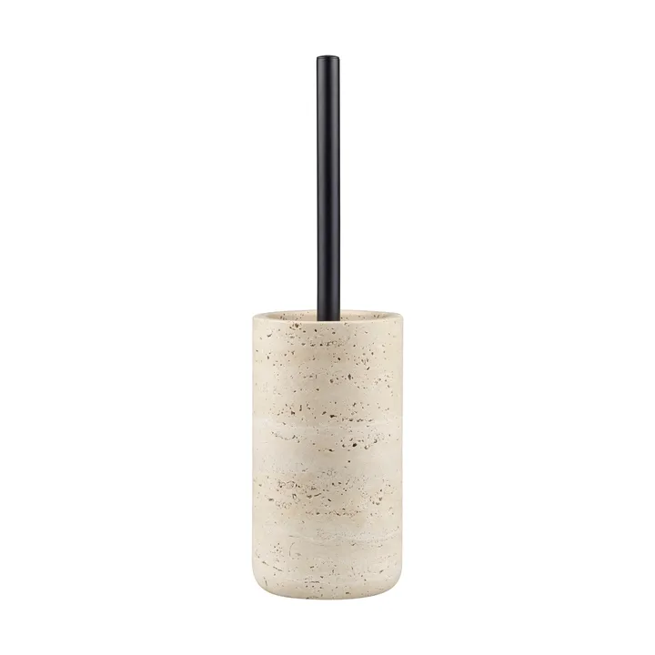 Travertine toilet brush 36 cm - Linen - Mette Ditmer