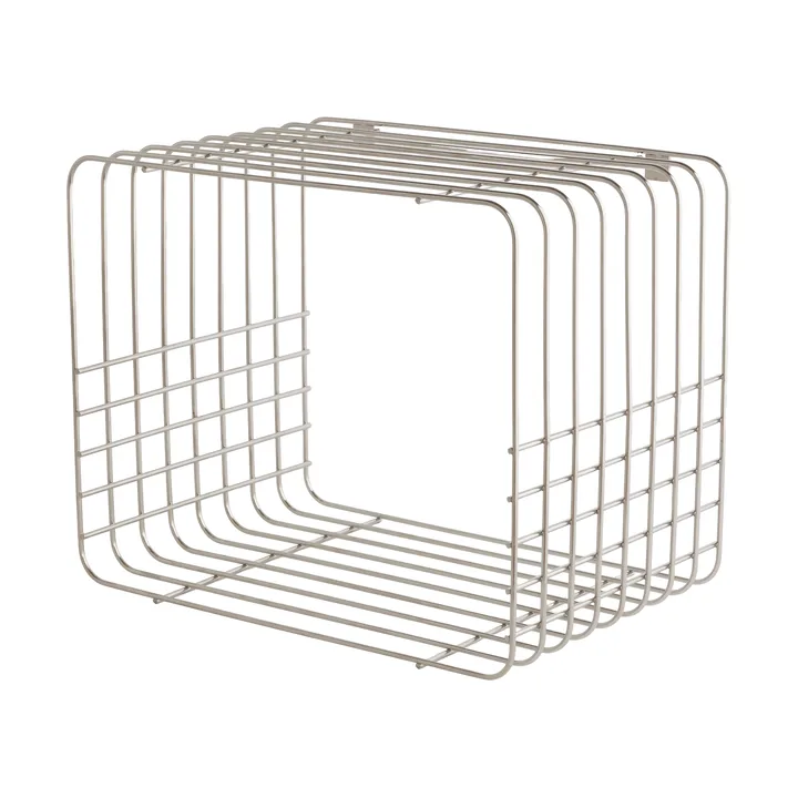 Wire shelf - Short, chrome, 26x38x30.5 cm - Mette Ditmer