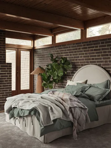 Napoli bed skirt - Sand, 160x220x52 cm - Mille Notti